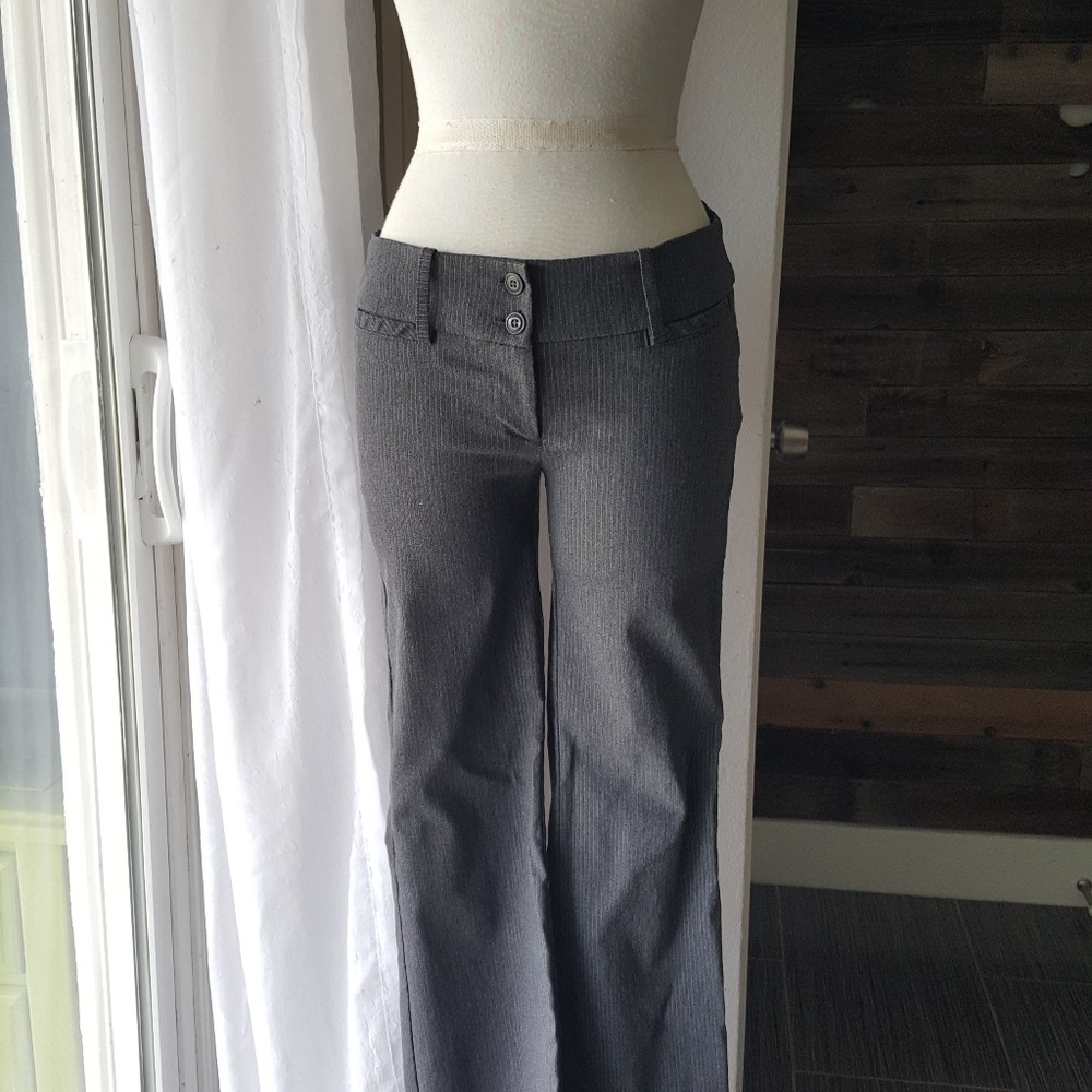 Sexy stretchy pinstripe dress pants